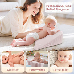 EKEPE Nursing Reflux Prop for Baby Gas, Colic Relief & Burp, Tummy Time Mat for Feeding