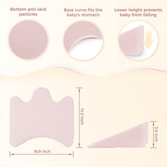 EKEPE Nursing Reflux Prop for Baby Gas, Colic Relief & Burp, Tummy Time Mat for Feeding
