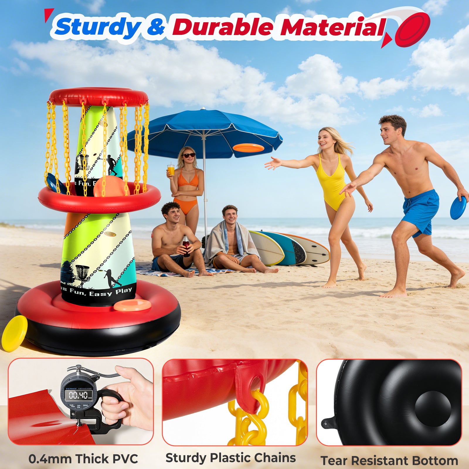 EKEPE Inflatable Disc Golf Basket