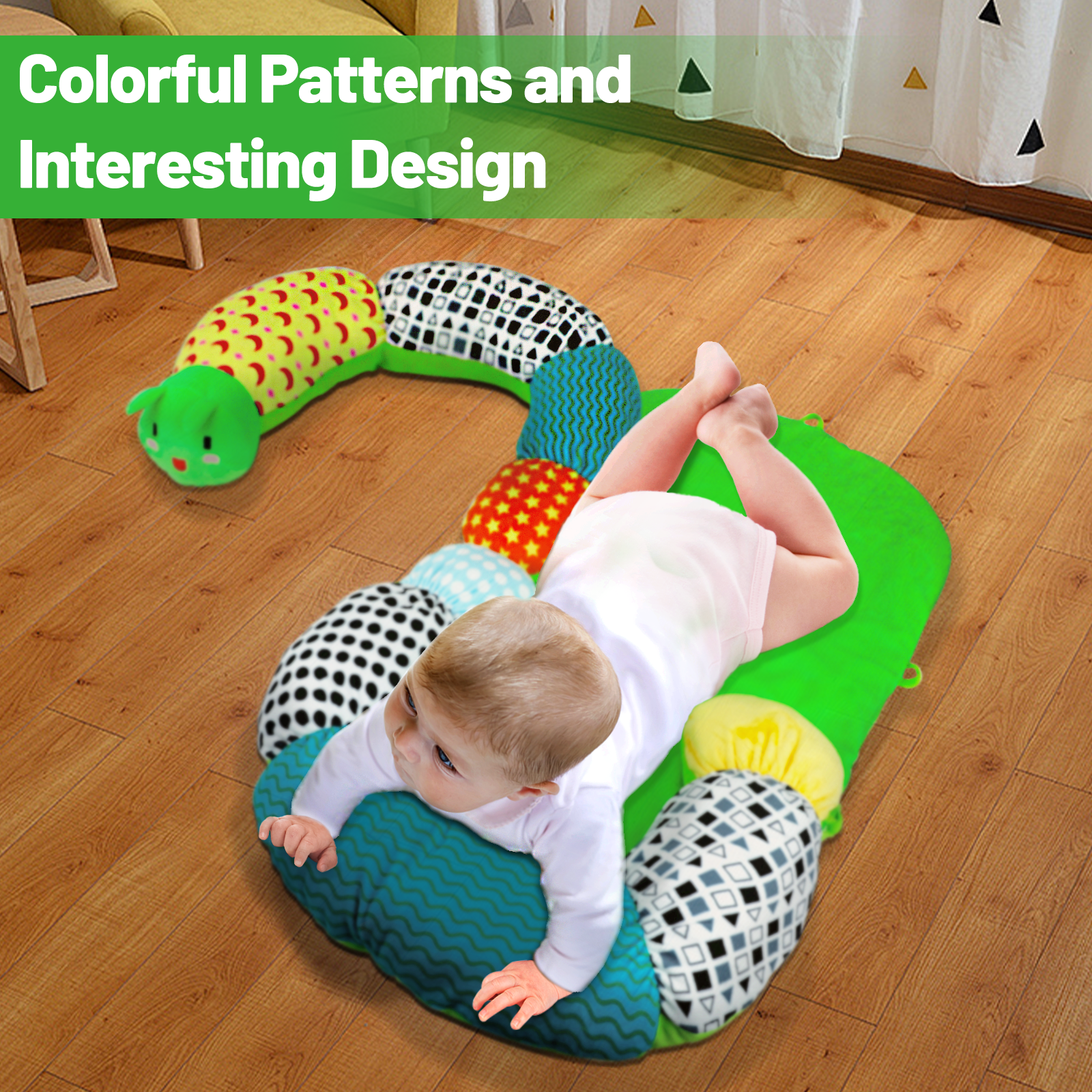 EKEPE 2-in-1 Tummy Time Seat for babies 0-36 Months