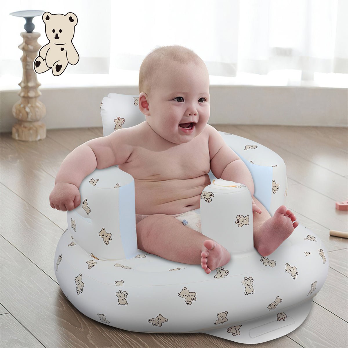 Baby Inflatable Seat with Suction Cups for Babies (3-36 Months) - EKEPE